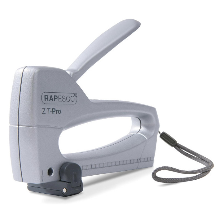 Rapesco Z T-Pro Clavadora/Grapadora - Para Grapas 53/6-8mm - Bloqueo del Mando - Visor del Nivel de Grapas - Color Plata