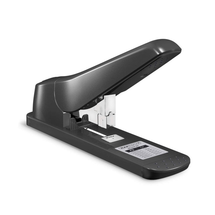 Rapesco 1062 AV-55 Grapadora de Gruesos - Capacidad para 210 Hojas - Grapado Cerrado - Carga Trasera - Color Negro