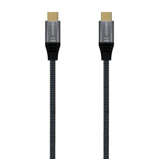 Aisens Cable USB 3.2 GEN2x2 Aluminio 20GBPS 5A 100W E-MARK - TIPOUSB-C/M-USB-C/M - 2.0M - Color Gris
