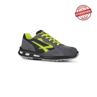 Upower Yellow S ESD Calzado de Seguridad Bajos - Talla 35 - Parte Superior de Nailon Ultraflexible y Gamuza Suave