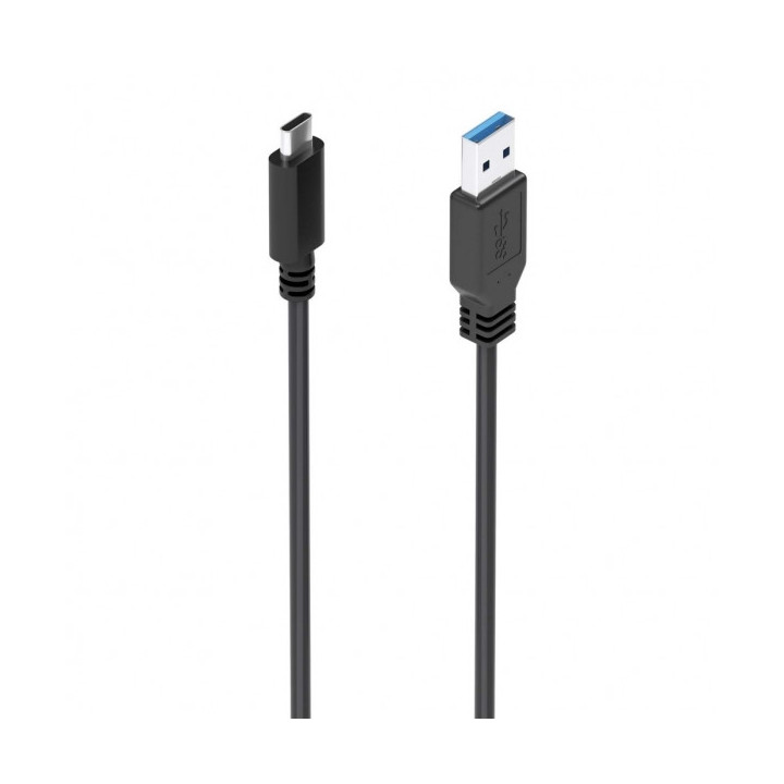 Aisens Cable USB 3.1 Gen2 10Gbps - Conector USB-C a USB-A - Carga hasta 3A - Transferencia 10Gbps - Compatible Thunderbolt 3 -