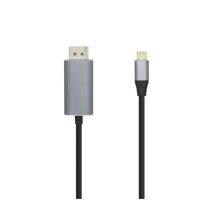Aisens Cable Conversor USB-C a Displayport 4K@60HZ - USB-C/M-DP/M - 1.8M - Color Negro