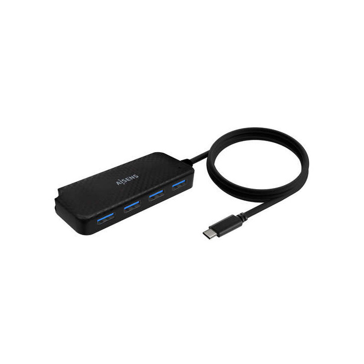 Aisens Hub USB 3.1 USB-C - USB-C/M-4Xtipo A/H - 60cm - Color Negro