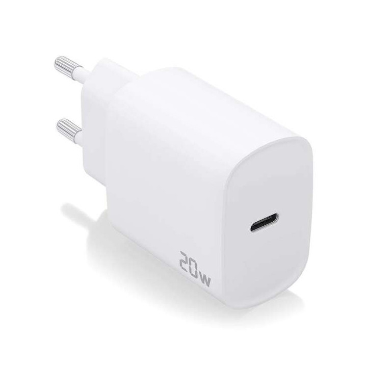 Aisens Cargador USB-C PD3.0 1 Puerto 1xUSB-C 20W - Color Blanco