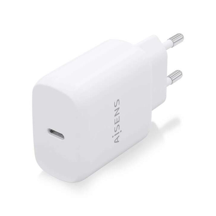 Aisens Cargador USB-C PD3.0 1 Puerto 1xUSB-C 25W - Color Blanco