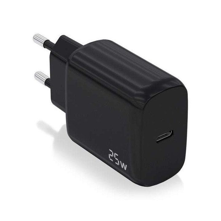 Aisens Cargador USB-C PD3.0 1 Puerto 1xUSB-C 25W - Color Negro
