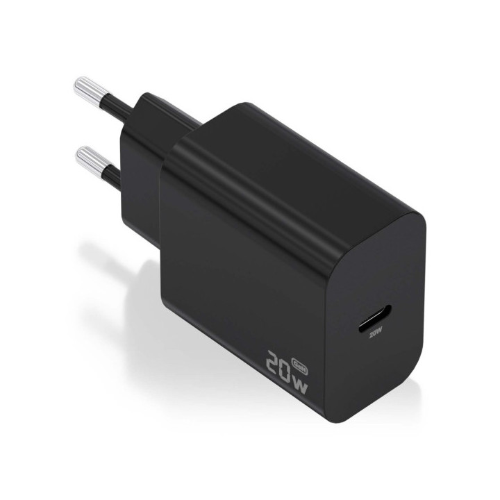Aisens Cargador GaN 20W - USB-C PD3.0 - Color Negro