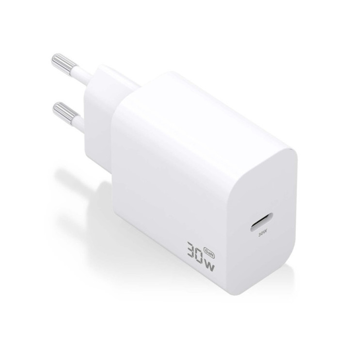 Aisens Cargador GaN 30W - USB-C PD3.0 - Color Blanco