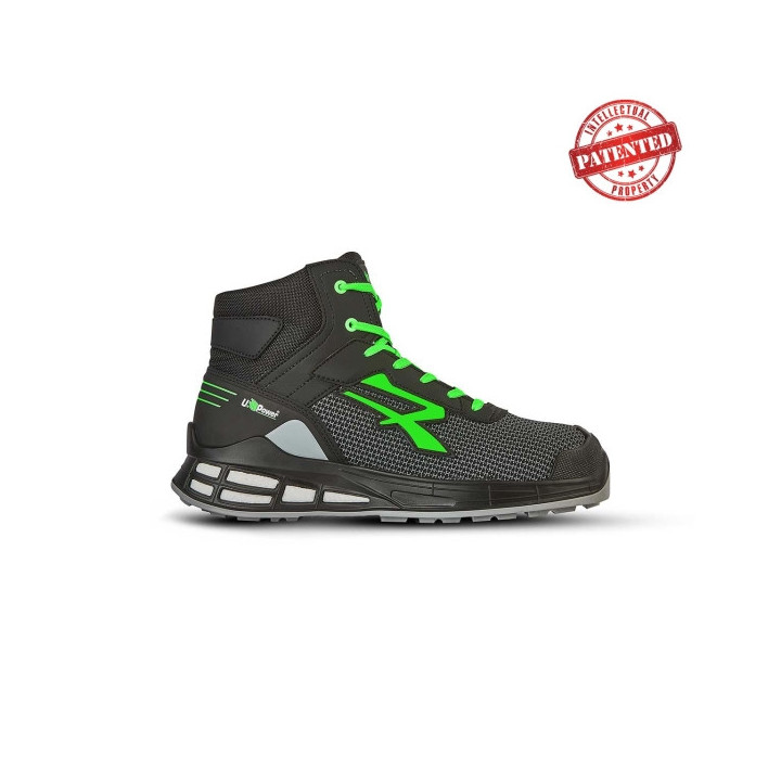 Upower Barret S ESD Calzado de Seguridad Innovador - Talla 35 - Forro de Piel de Becerro