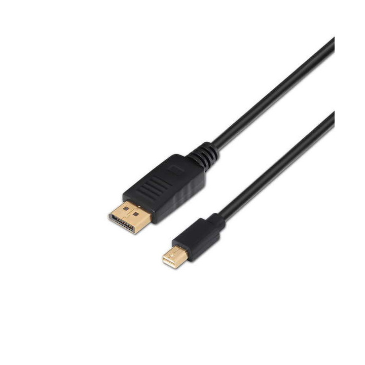 Aisens Cable Mini DP a Displayport V1.2 4K@60Hz - mDP/M-DP/M - 3.0m - 4K - Color Negro