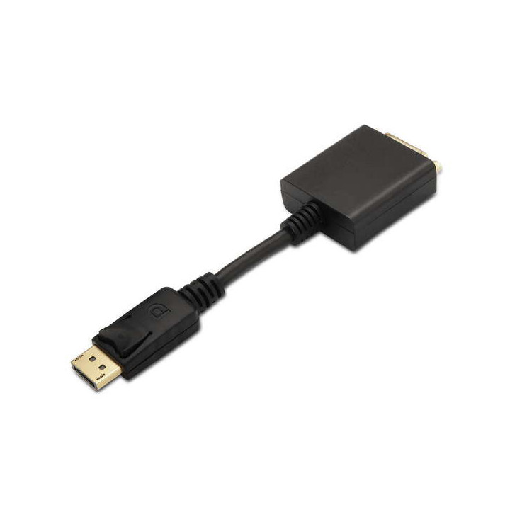 Aisens Conversor Displayport a DVI Single Link - DP/M-DVI/H - 15cm - Color Negro