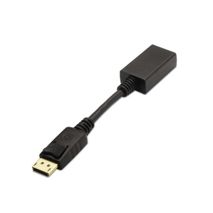 Aisens Conversor Displayport a HDMI - DP/M-HDMI A Hembra - 15cm - Color Negro