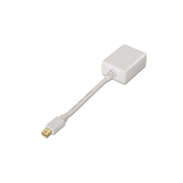 Aisens Conversor Mini DP a SVGA - mDP/M-SVGA Hembra - 15cm - Color Blanco