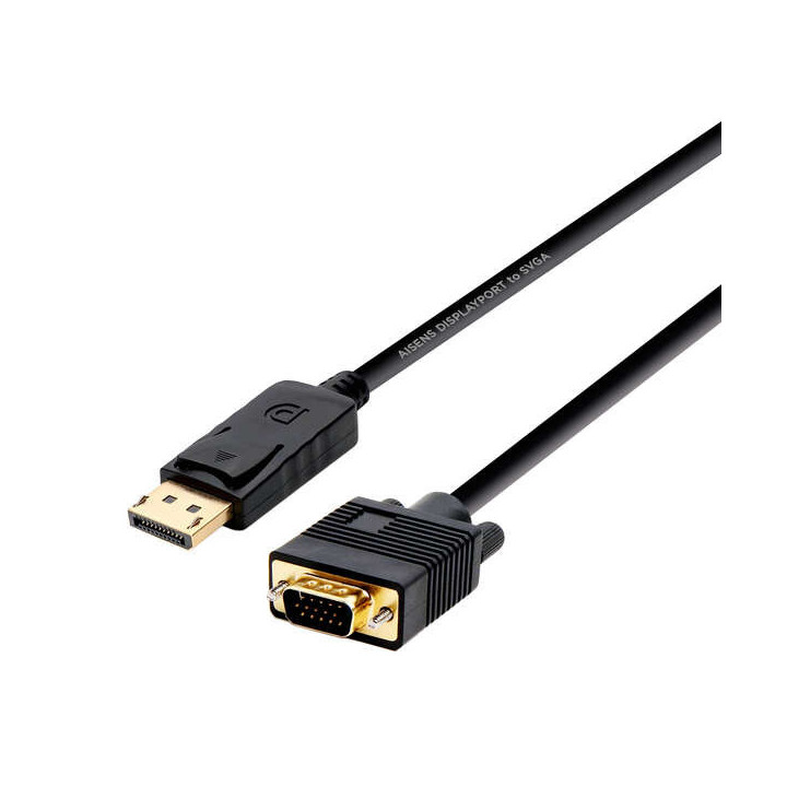 Aisens Cable Conversor Displayport a VGA - DP/M-VGA/M - 2.0m - Color Negro