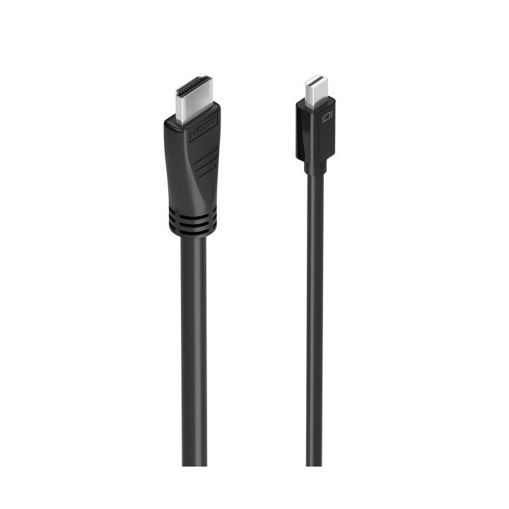 Aisens Cable Conversor MINI DP a HDMI 4K@60HZ - MINI DP/M-HDMI/M - 5.0m - Color Negro
