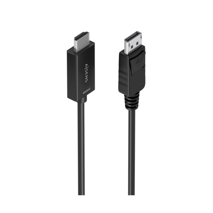 Aisens Cable Conversor DISPLAYPORT a HDMI 4K@60HZ - DP/M-HDMI/M - 1.5m - Color Negro