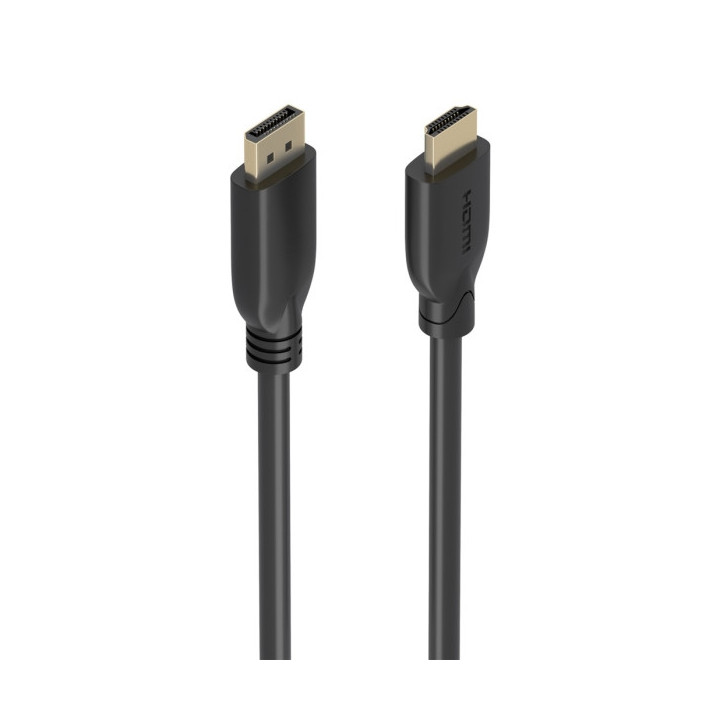 Aisens Cable Conversor Displayport a HDMI 4K@60HZ - DP-M a HDMI-M - 5m - Color Negro