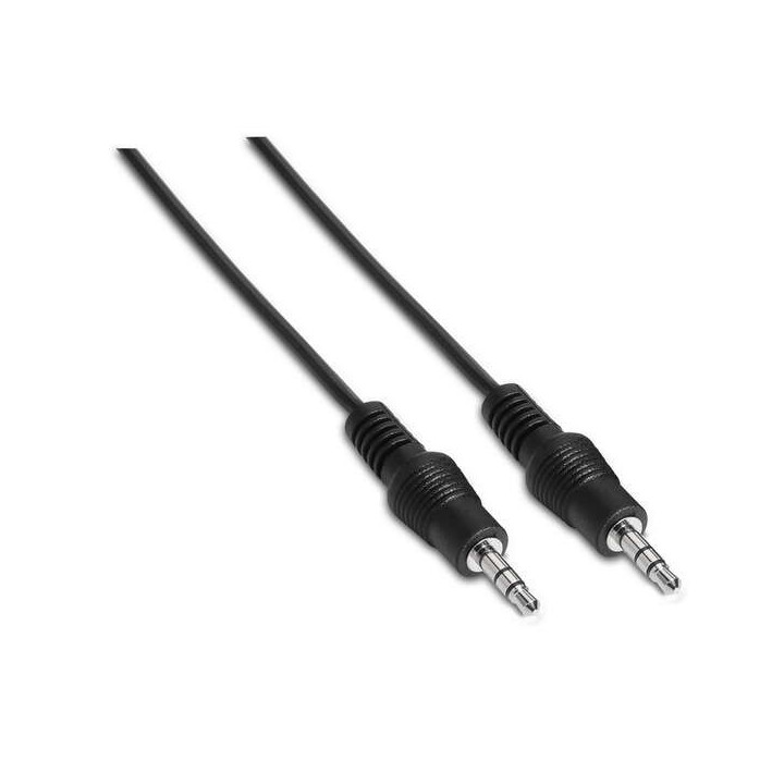 Aisens Cable Audio Estereo - JACK 3.5/M-JACK 3.5/M - 1.5m - Color Negro
