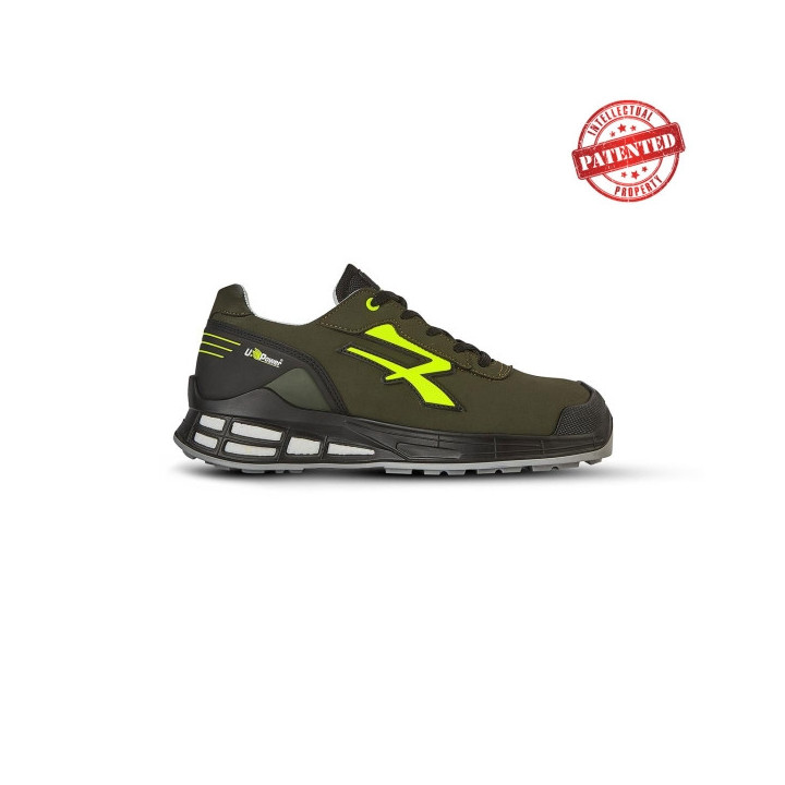 Upower Ermes S ESD Calzado de Seguridad Moderno - Talla 35 - Microfibra Efecto Nobuk Hidrofugo