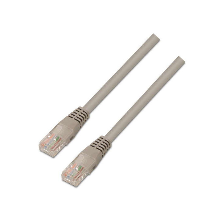 Aisens Cable de Red Latiguillo RJ45 Cat.6 UTP AWG24 - 3.0m - 10/100/1000 Mbit/s - Color Gris