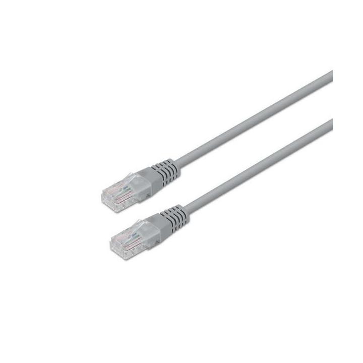 Aisens Cable de Red Latiguillo RJ45 Cat.6 UTP AWG24 - 15m - 10/100/1000 Mbit/s - Color Gris