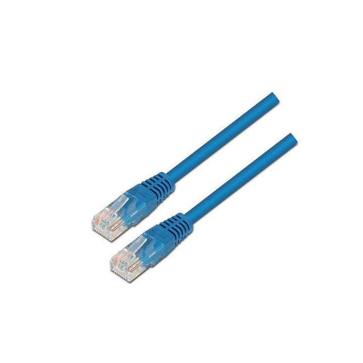 Aisens Cable de Red Latiguillo RJ45 Cat.6 UTP AWG24 - 1.0m - 10/100/1000 Mbit/s - Color Azul