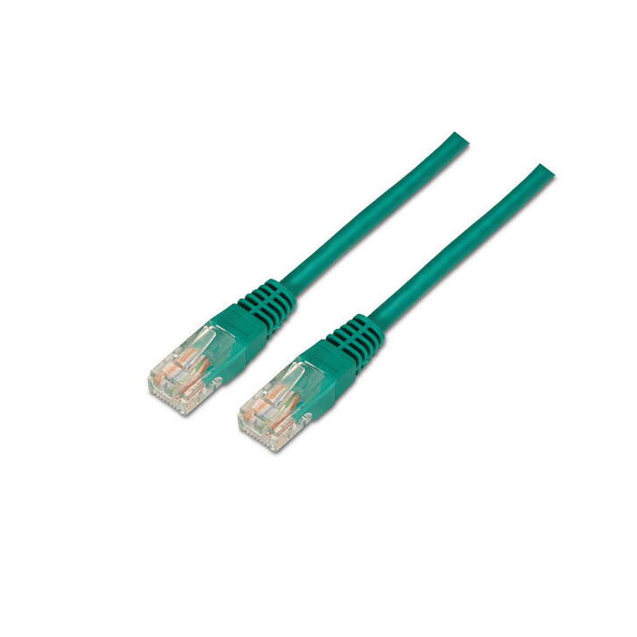 Aisens Cable de Red Latiguillo RJ45 Cat.6 UTP AWG24 - 1.0m - 10/100/1000 Mbit/s - Color Verde