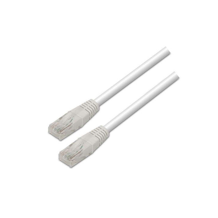 Aisens Cable de Red Latiguillo RJ45 Cat.6 UTP AWG24 - 3.0m - 10/100/1000 Mbit/s - Color Blanco
