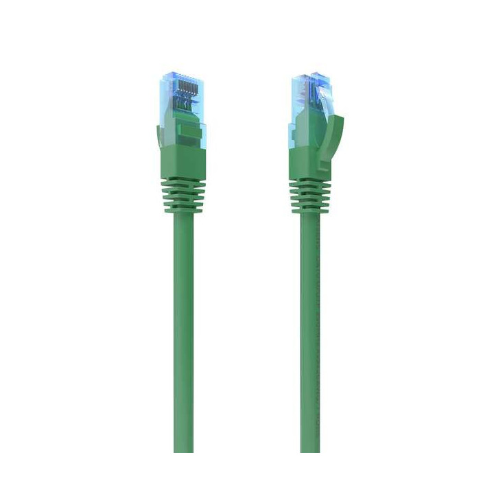 Aisens Cable de Red Latiguillo RJ45 Cat.6 UTP AWG26 CCA - 0.75m - Color Verde