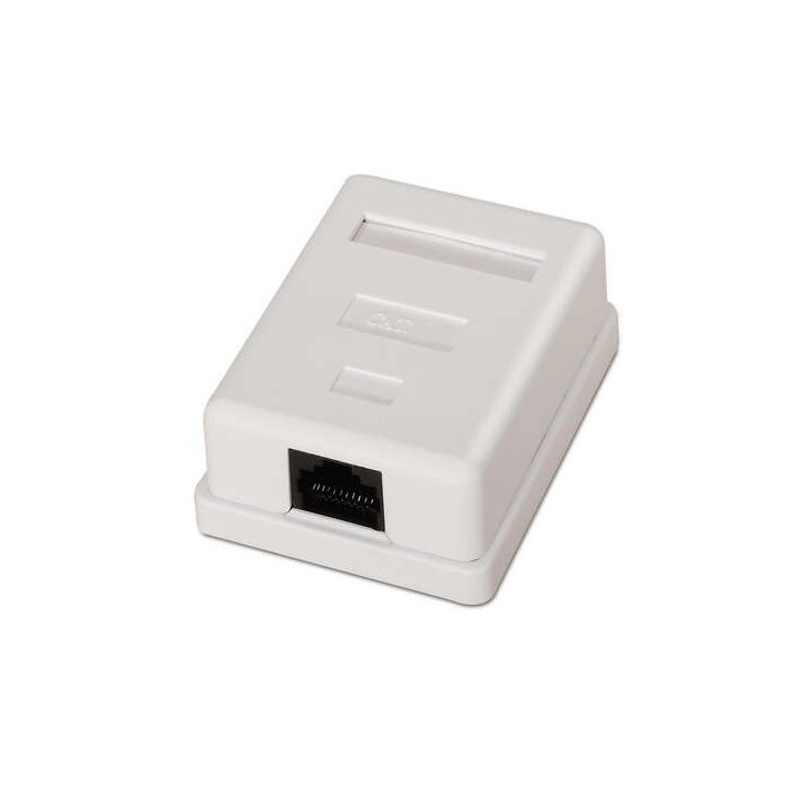Aisens Roseta de Superficie RJ45 Cat.6 UTP 1 Toma - Color Blanco