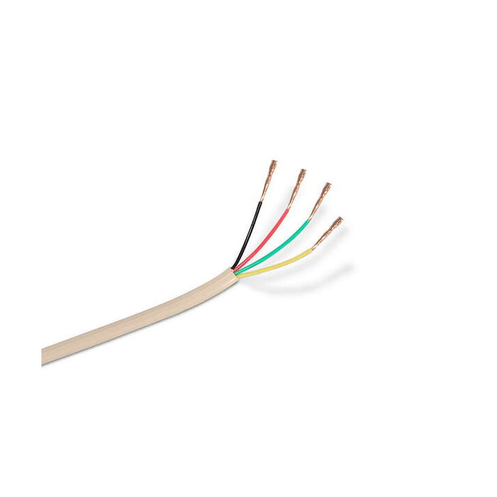 Aisens Cable de Telefono 4C - 100m - Color Beige