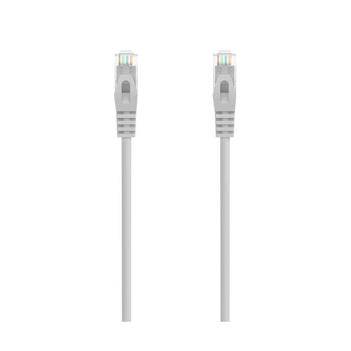 Aisens Cable de Red Latiguillo RJ45 LSZH Cat.6A 500 MHZ UTP AWG24 - 1.5m - Libre de Halogenos - 10 Gigabit/s - Color Gris