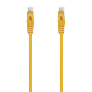 Aisens Cable de Red Latiguillo RJ45 LSZH Cat.6A 500 MHZ UTP AWG24 - 0.25m - Libre de Halogenos - 10 Gigabit/s - Color Amarillo