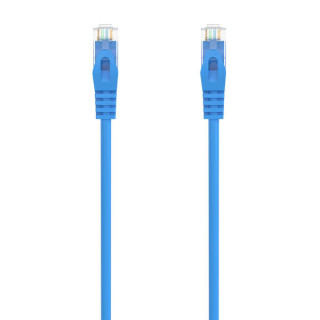 Aisens Cable de Red Latiguillo RJ45 LSZH Cat.6A 500 MHZ UTP AWG24 - 1m - Libre de Halogenos - 10 Gigabit/s - Color Azul