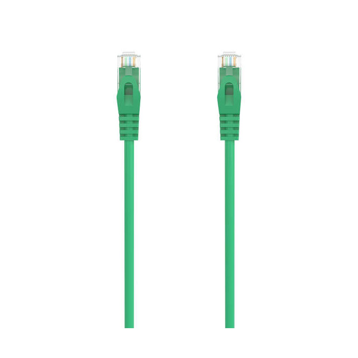 Aisens Cable de Red Latiguillo RJ45 LSZH Cat.6A 500 MHZ UTP AWG24 - 2m - Libre de Halogenos - 10 Gigabit/s - Color Verde