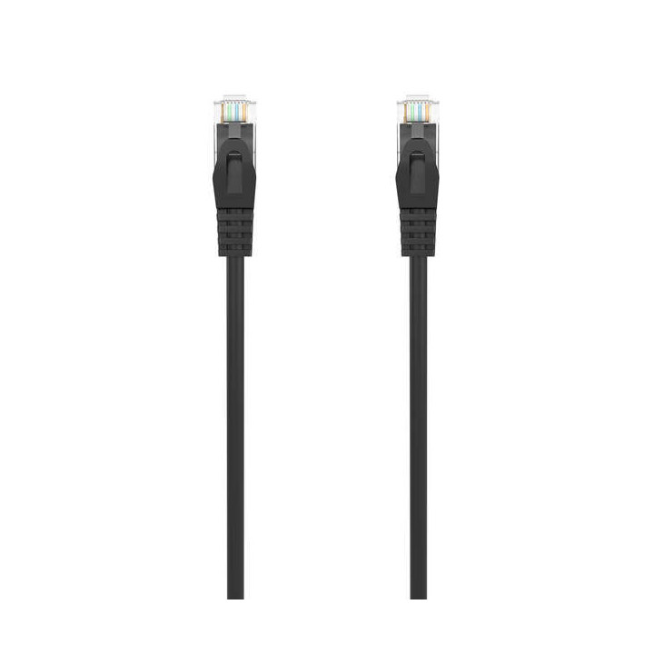 Aisens Cable de Red Latiguillo RJ45 LSZH Cat.6A 500 MHZ UTP AWG24 - 0.25m - Libre de Halogenos - 10 Gigabit/s - Color Negro