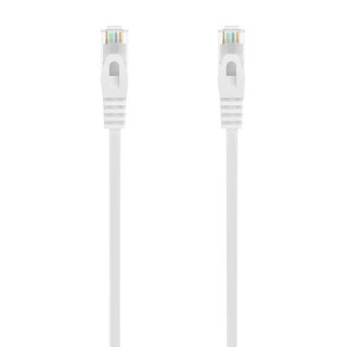 Aisens Cable de Red Latiguillo RJ45 LSZH Cat.6A 500 MHZ UTP AWG24 - 0.25m - Libre de Halogenos - 10 Gigabit/s - Color Blanco