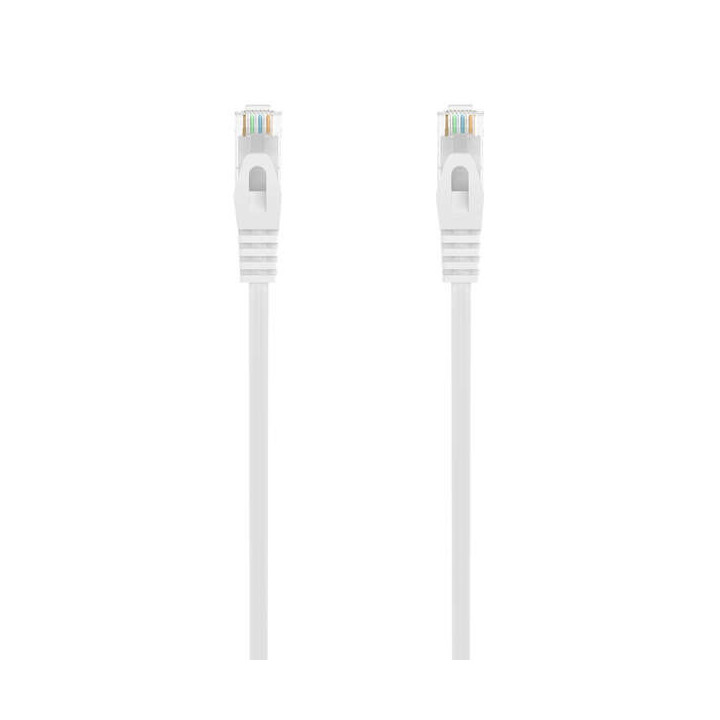 Aisens Cable de Red Latiguillo RJ45 LSZH Cat.6A 500 MHZ UTP AWG24 - 1.5m - Libre de Halogenos - 10 Gigabit/s - Color Blanco