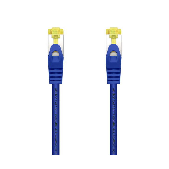 Aisens Cable de Red Latiguillo RJ45 LSZH Cat.7 600 MHz S/FTP PIMF AWG26 - 2.0M - Color Azul
