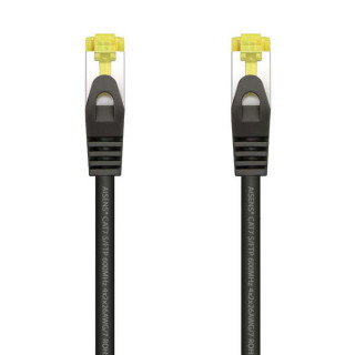 Aisens Cable de Red Latiguillo RJ45 LSZH Cat.7 600 MHz S/FTP PIMF AWG26 - 1.0M - Color Negro