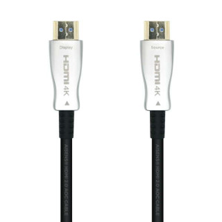Aisens Cable HDMI V2.0 AOC (Active Optical Cable) Premium Alta Velocidad/ HEC 4K@60HZ 18GBPS - A/M-A/M - 50m - Color Negro