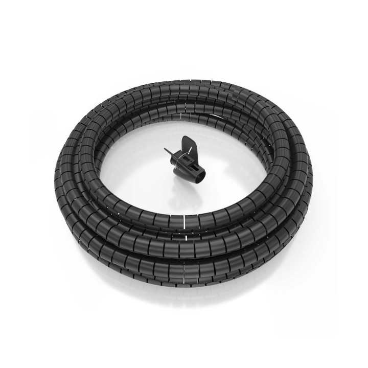 Aisens Organizador de Cable en Espiral 25mm - 10m - Color Negro