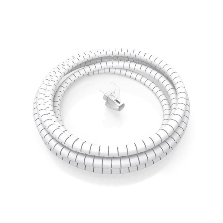 Aisens Organizador de Cable en Espiral 25mm - 1.0m - Color Blanco