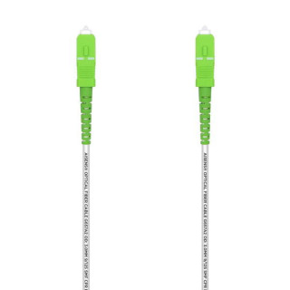 Aisens Cable Fibra Optica Latiguillo G657A2 3.0 9/125 SMF Simplex CPR Dca LSZH - SC/APC-SC/APC - 7.0M - Color Blanco