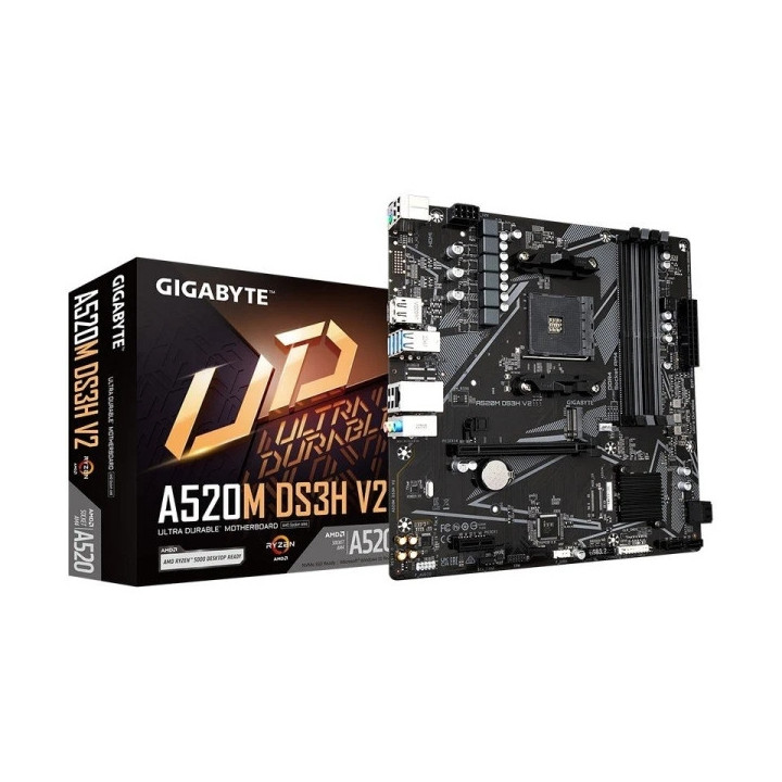 Gigabyte A520M DS3H V2 Placa Base AMD AM4 4xDDR4 - M.2