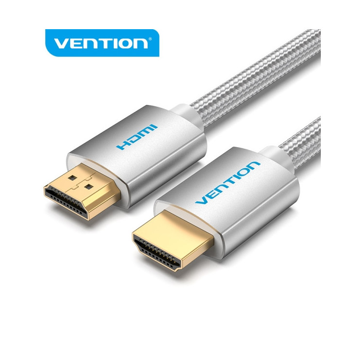 Vention Cable HDMI 2.0 - Trenzado Textil - Contactos Dorados - Soporte 4K