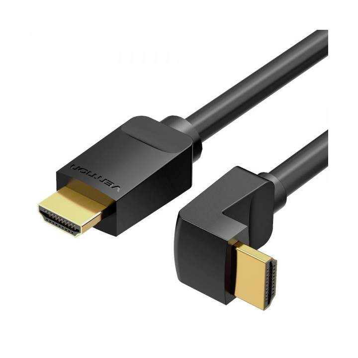 Vention Cable HDMI Macho a HDMI Macho 4K 2.0 Acodado 90º - 2m - Color Negro