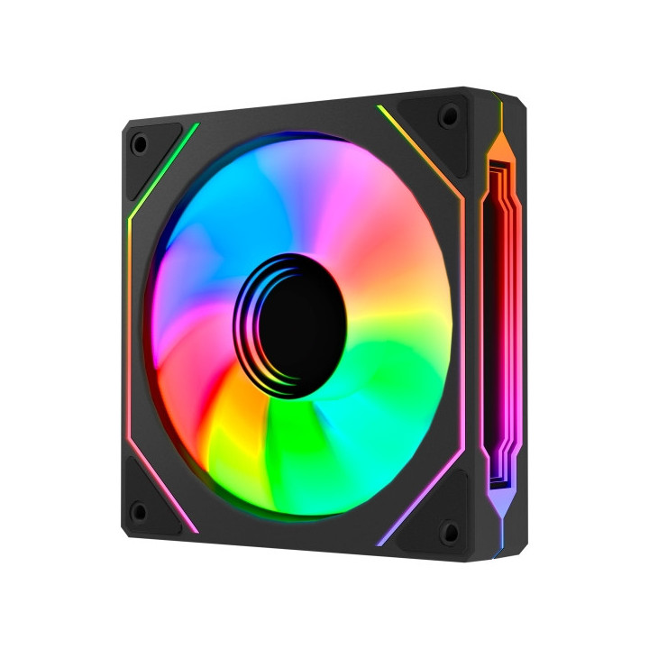 Abysm Gaming Arclight 3.0 Ventilador 120mm con Iluminacion ARGB - Velocidad Max. 1600rpm - Color Negro