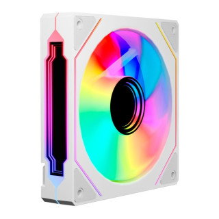 Abysm Gaming Arclight 3.0 Ventilador 120mm con Iluminacion ARGB - Velocidad Max. 1600rpm - Color Blanco
