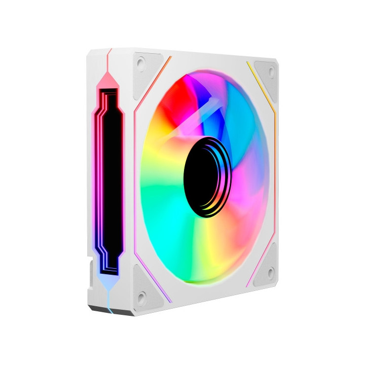 Abysm Gaming Arclight 3.0 Ventilador 120mm con Iluminacion ARGB - Velocidad Max. 1600rpm - Color Blanco